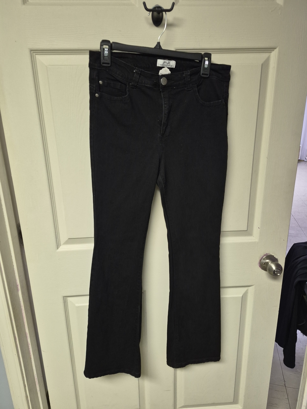 Women's Black Flare Jeans - Unbranded